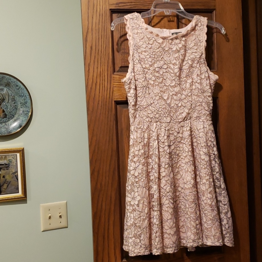 Lace tank dress